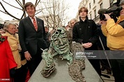 Actor Stephen Fry and Oscar Wilde's great-grandson Lucian Holland ...
