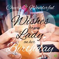 Toast To Wife On Her Birthday - Happy Birthday Card