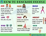 Describe physical appearance | Adjectives to describe people ...