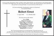 Traueranzeigen von Robert Ernst | trauer.merkur.de