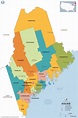 Map Of Maine Counties And Towns - Map Of World
