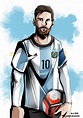 sandra de la iglesia fanarts • drawing of lionel messi for copa america ...