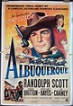 ALBUQUERQUE, Original Randolph Scott Western Movie Poster - Original ...