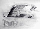 Zaha Hadid, Heydar Aliyev Center Zaha Hadid Architecture Sketches, Zaha ...