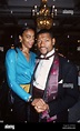 The American actor Laurence Fishburne with wife Hajna O. Moss. Portrait ...