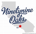 Map of Ninetynine Oaks, CA, California