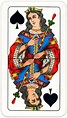 Dama di picche Carte da gioco Milanesi | Queen of spades, Cards, Deck ...