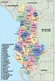 albania political map. Illustrator Vector Eps maps. Eps Illustrator Map ...