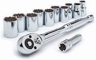 Crescent CSWS11 1/2-Inch Drive Socket Wrench Set, 12-Piece: Amazon.co ...