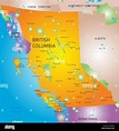 british columbia province map Stock Photo: 72829706 - Alamy