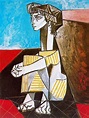 Pablo Picasso Pintura Al Óleo Clásica Retrato De Jacqueline Roque Con ...