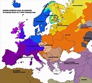 Ethno-genetic map of Europe: Groupings based on... - Maps on the Web