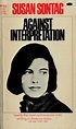 Against interpretation and other essays Susan Sontag openlibrary ...