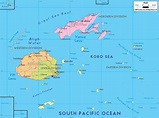 Fiji Map - ToursMaps.com