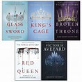 Victoria Aveyard Red Queen Series 5 Books Collection Set Broken Throne ...