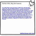 Breve biografía de Carlos XIII, Rey de Suecia