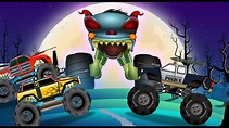 Haunted House Monster Truck - Police Monster Truck A Hunting| Evil ...