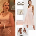 Chanel Oberlin style outfit from Scream Queens with pink formal dress ...