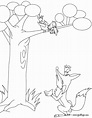 Dibujos para colorear fabula el zorro y el cuervo - es.hellokids.com