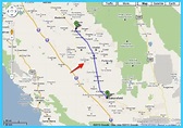 Map of Bakersfield California - TravelsMaps.Com