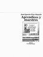 Pozo Municio, J.I. Aprendices y Maestros. Cap 1 | PDF