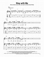 Stay With Me Sheet Music | Sam Smith | Solo Guitar