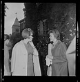 Princess Christina Bernadotte of Sweden talking with another women ...