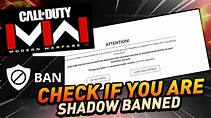 How to check if you are SHADOW BANNED in MW3 / Warzone / MW2 - YouTube