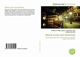 Maria Luise von Quistorp, 978-613-5-53025-4, 6135530259 ,9786135530254