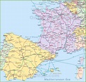 Mapa España Y Francia