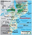 Mozambique Latitude, Longitude, Absolute and Relative Locations - World ...