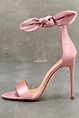 Stunning Stilettos - Dusty Pink Heels - Ankle Strap Heels - Lulus