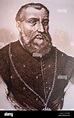 Portrait of the Spanish conquistador Diego Velázquez de Cuéllar Stock ...