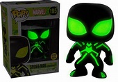 Funko Marvel - Stealth Suit Spiderman Green Glow in the Dark Pop ...