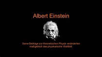 Albert Einstein - Vegetarier - YouTube