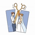 Young Couple In The Courthouse In Divorce Concept PNG, Vector, PSD, and ...
