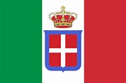 Bandiera di Stato Regno d’Italia – Fotografia storica militare