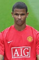 Fraizer Campbell of Manchester United poses during the club's...