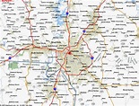 Real Map Of Charlotte Charlotte Nc Printable Maps Map | Images and ...