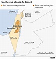 Em 3 mapas, como território palestino encolheu e Israel cresceu desde ...