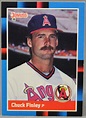 1988 Donruss Chuck Finley MLB #530 Baseball Trading Card Angels