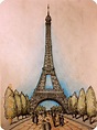 Eiffel Tower Pencil Drawing at GetDrawings | Free download