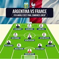 Argentina vs France combined lineup - FIFA World 2022 Final