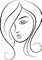 Female Face Outline Drawing ~ Female Face Drawing Outline | Bodemawasuma