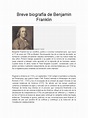 Breve Biografía de Benjamin Franklin | PDF | Benjamin Franklin