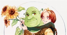 Shrek, Sunflowers, Fiona / Happy Ever After - pixiv