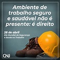 ﻿28 DE ABRIL: DIA MUNDIAL DA SEGURANÇA NO TRABALHO – Fala Sanches