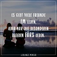 Es gibt viele Freunde im Leben, aber nur die besonderen bleiben fuers ...