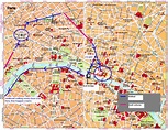 Printable Tourist Map Of Paris