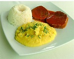Delicioso Trio Playero.- Asado con pure y arroz | Peruvian recipes ...